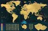 Plakát Giftio Stírací mapa Světa Deluxe XL zlatá