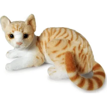 plyšák RONO Plyšová ležící kočka domácí zrzka