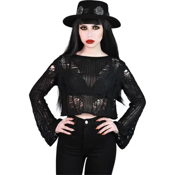 Dámské tričko tričko dámské - Anica Knit - KILLSTAR - KSRA002241 - 3XL