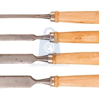 Dláto Sada dlát se dřevěnou rukojetí, TopTools 4 ks, balení 1 ks