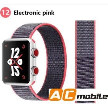 Příslušenství k chytrým hodinkám Nylonový Pásek Pro Apple Watch 38/40/41 Mm Možnosti: Electronic Pink