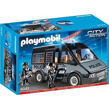 Stavebnice Playmobil Playmobil 6043 Policejní zásahový vůz s majákem a houkačkou