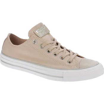 Dámské tenisky Converse Chuck Taylor All Star Tipped Metallic OX Particle Beige/Silver/White 36,5