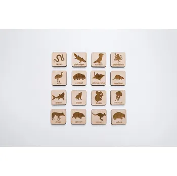Pexeso MAJADESIGN Dřevěné pexeso - české - AUSTRALSKÁ ZVÍŘATA