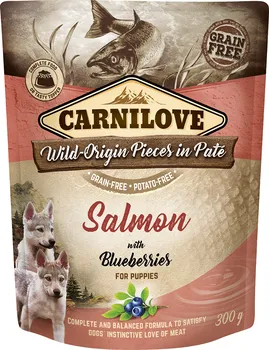 Krmivo pro psa Carnilove Dog Pouch Paté Puppies Salmon/Blueberries 300 g