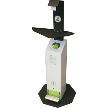 Dezinfekce Bezdotykový stojan na dezinfekci rukou. Černý, vanička 3 | CORYNOR