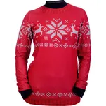 Nanosilver termo tričko potisk norský vzor dlouhý rukáv červené XL