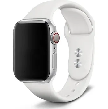 eses Silikonový řemínek pro Apple Watch - Bílý S, M, L - 42mm, 44mm, 45mm, 49mm