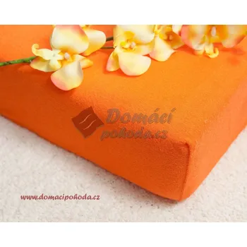 Prostěradlo Smolka | Prostěradlo froté 140x200 - oranžové