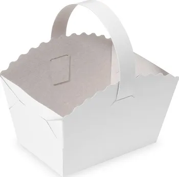 Krabička na výslužku Wimex Svatební košíček s ouškem 10 x 8 x 6 cm 1 ks