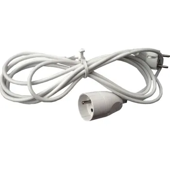 Napájecí kabel Prodlužovací síťový kabel s uzemněním s 1 zásuvkou kulatý 3m