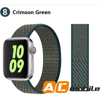 Příslušenství k chytrým hodinkám Nylonový Pásek Pro Apple Watch 38/40/41 Mm Možnosti: Crimsin Green