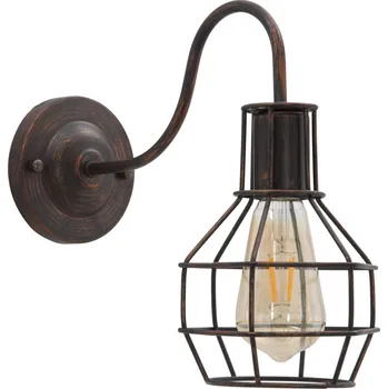 Nástěnné svítidlo Nástěnné svítidlo Mauro Ferretti Wariano III, 32x14x30 cm, černá/měděná