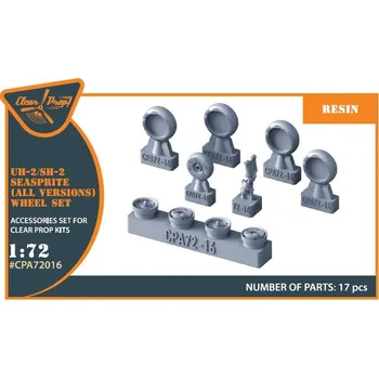 Plastikový model Clear Prop models 1/72 UH-2 A/B Seasprite - wheel set