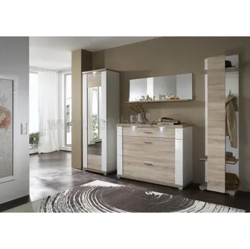 Předsíňová stěna Předsíňová stěna Manhattan plus kombinace 01 Bílá arctic VL/dub wotan