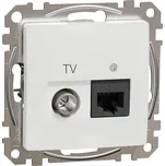 Schneider Electric SDD111469T Dat. zás. RJ45 kat.6 UTP+TV indiv. bílá