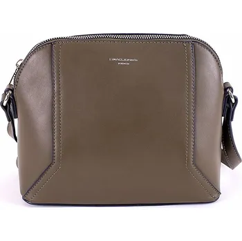 Dámská malá pevná crossbody kabelka David Jones CM5941 tmavězelená | KabelkyproVas.cz