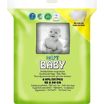 Přebalování Helmi baby HELMI BABY ekologické přebalovací podložky 58 × 60 cm, 6 ks