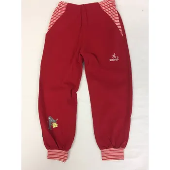 Bavlněné tepláky do školky 110,116, velikost 116, Barva červená, Síla materiálu Bez počesu uvnitř Jaro/léto