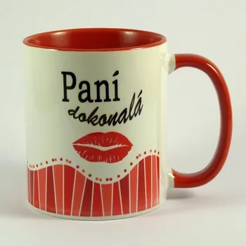 Hrnek červený Paní dokonalá