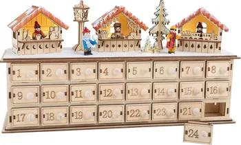 Vánoční dekorace Small foot by Legler Dřevěný adventní kalendář 22 cm