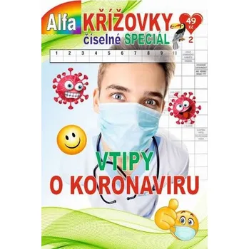 Kniha Křížovky číselné speciál 2: Vtipy o koronaviru - Alfasoft (2020, brožovaná) 