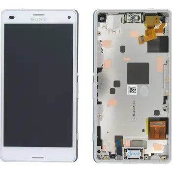 LCD displej + Dotykové sklo Sony Xperia Z3 Compact D5803 Biely Originál (1289-2680)