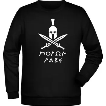 Pánská mikina Mikina Molon Labe Swords - černá