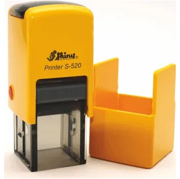 Razítko Razítko Shiny S-520T Printer Line, vlastní text 20 x 20 mm *Barva strojku: Žlutá