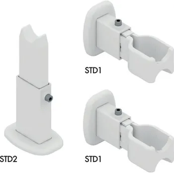 Radiátor Uchycení pro koupelnové radiátory do prostoru RAL 9016 (bílá) - pouze pro rovné radiátory 60400800