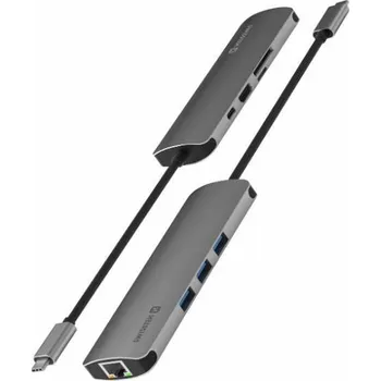 Swissten USB-C hub 8-in-1