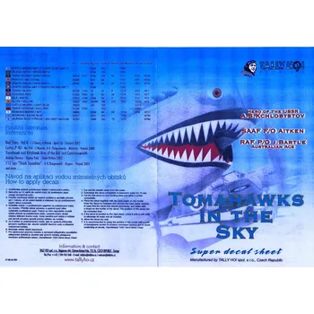 Plastikový model Tally Ho! 1/32 Tomahawk Mk.IIA, Mk.IIB (3x camo)