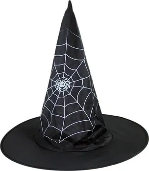 Karnevalový doplněk Rappa Dětský čarodějnický klobouk Halloween s pavučinou