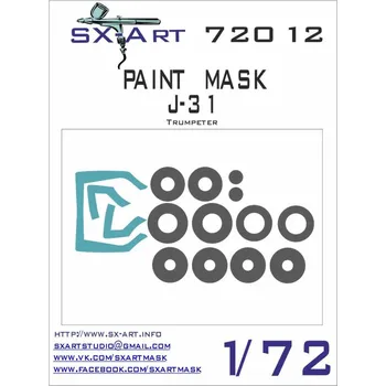 Plastikový model SX-ART 1/72 J-31 Painting Mask (TRUMP)
