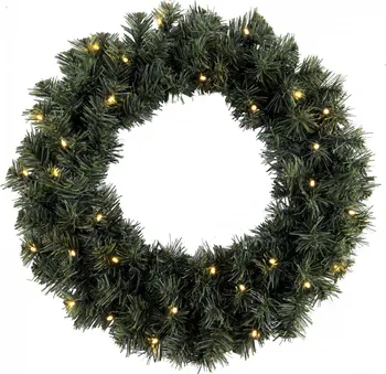 Vánoční dekorace Star Trading Ottawa věnec LED 50 cm