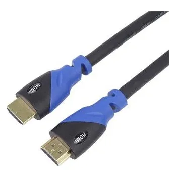 Video kabel PREMIUMCORD Kabel HDMI - Ultra HDTV, 5m (Color, zlacené konektory)