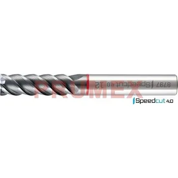 Příslušenství k nářadí Fréza SK válcová čelní dlouhá, SPEEDCUT 4.0 Ultra Hard Steel 65 HRC, HPC, MAYKESTAG, 879701610100 -
