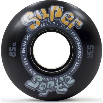 Kolečko na skateboard Enuff - Super Softie 53/55/58 mm - 85a - Black - kolečka (sada 4ks) Průměr koleček: 55 mm