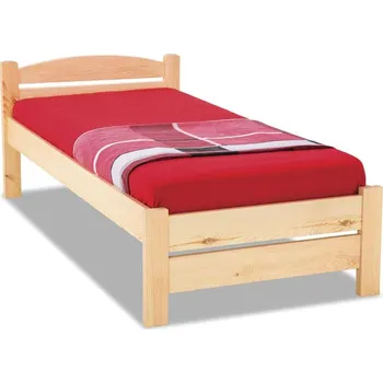 Postel Krajča Jednolůžková postel z masivu Toro (letiště) 100 x 200 cm Povrchová úprava dřeva: Bezbarvý lak PUR, Druh dřeva: Smrk