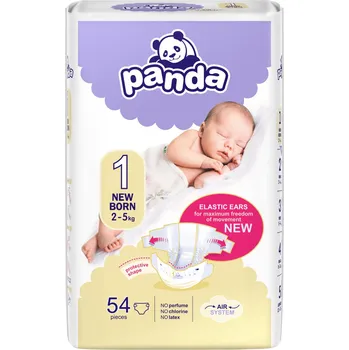 jednorázová plena Panda New Born 54 ks