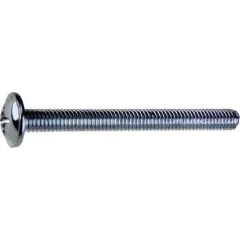 Šroub Metrický šroub okrasný M8x30 PH, plochá široká půlkulatá hlava, zinek bílý, 200ks