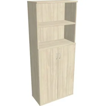 Kancelářský vozík HOBIS kancelářská policová skříň - SZ 5 80 04, zámek Huwill, akát + doprava zdarma