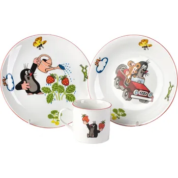 dětská jídelní sada Thun Krtek a konvička 3 ks