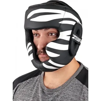 Chránič hlavy na box a bojový sport HELMA ZEBRA FITNESS Velikost: L