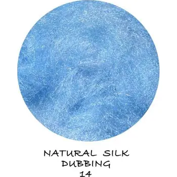 Natural Silk Dubbing Turquoise