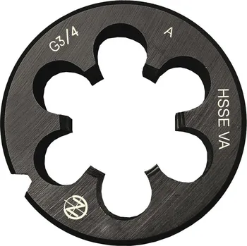 Ruční nářadí NÁSTROJE CZ Závitová čelist (očko) s lamačem /CZO-296/ HSSCo trubkový závit oxidovaná CZZ Závit: G1/8" x 28z