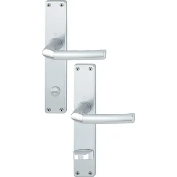 Dveřní kování Kování HOPPE BIRMINGHAM WC/90/F1 klika/klika stříbrné