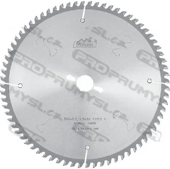 Pilový kotouč Pilový kotouč s SK pro řezání hliníku, plastů a pryskyřic, pozitivní úhel čela, 225387-13, 350x3,6x3