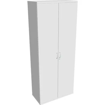 Kancelářský vozík HOBIS kancelářská šatní skříň - SZR 5 80 01, rozvorový zámek, bílá + doprava zdarma
