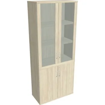 Kancelářský vozík HOBIS kancelářská policová skříň - SZ 5 80 09, zámek Huwill, akát + doprava zdarma